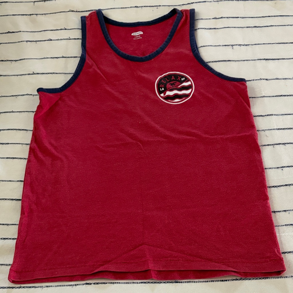 Old Navy Red And Blue Tank Top